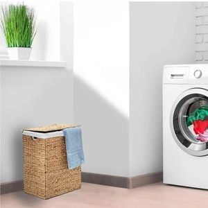 NEW in box - Seville Classics Premium Hand Woven Portable Laundry Bin Basket